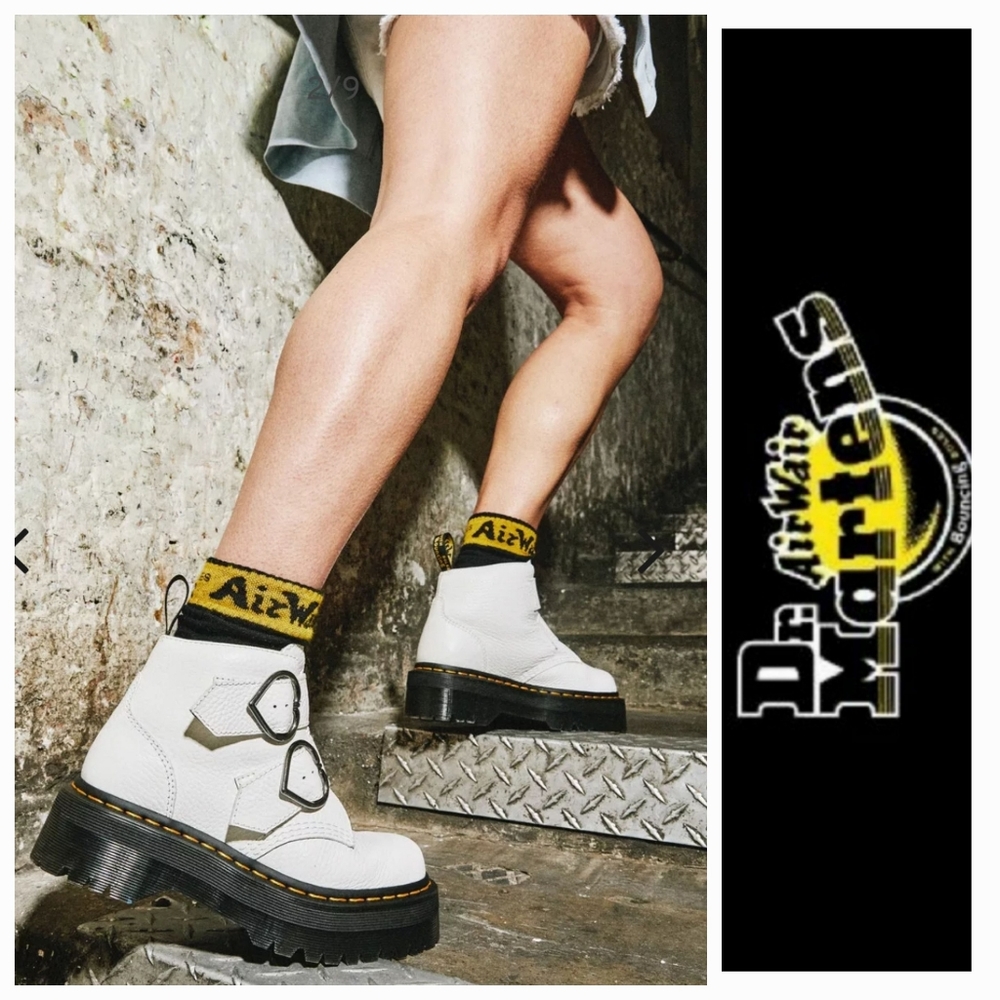 Dr. Martens White Combat Boots